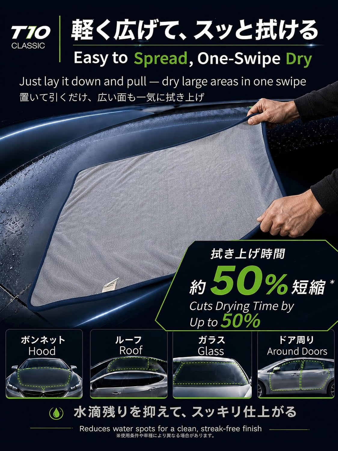 2-Pack Twist-Loop Microfiber Car Drying Towel Gray 20 X 24 in | Just-Right Size. Better Control. Premium Twist Loop Microfiber Towels Designed for Fast, Streak-Free Drying with Less Effort