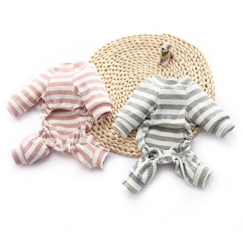 Soft Cotton Dog Cat Jumpsuit Pajamas for Cats Gotas Katten Overalls Puppy Sphynx Kedi Mascotas Clothes Costume Ubranko Dla Kota