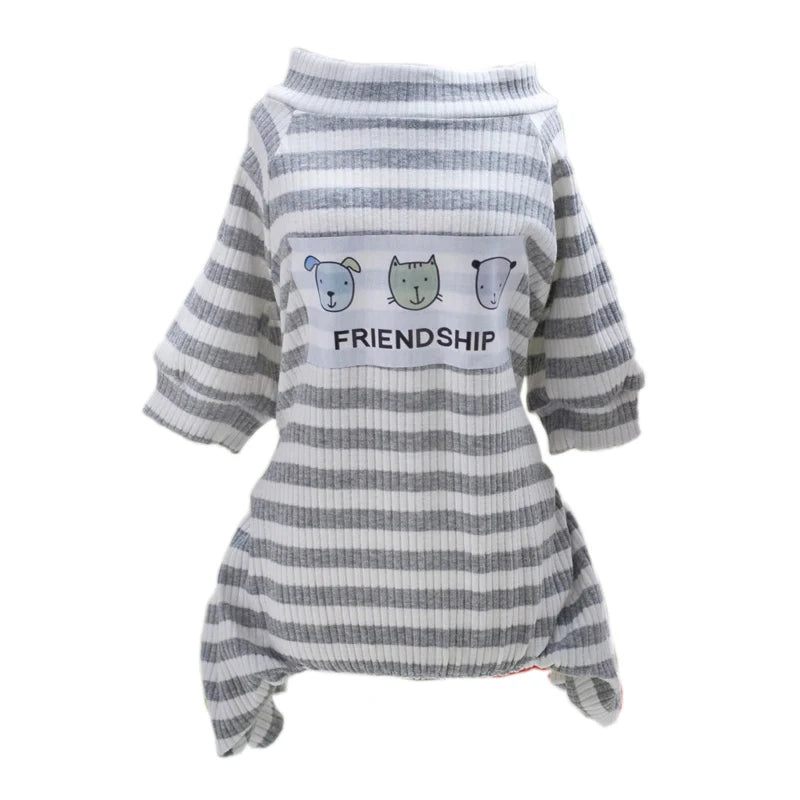 Soft Cotton Dog Cat Jumpsuit Pajamas for Cats Gotas Katten Overalls Puppy Sphynx Kedi Mascotas Clothes Costume Ubranko Dla Kota